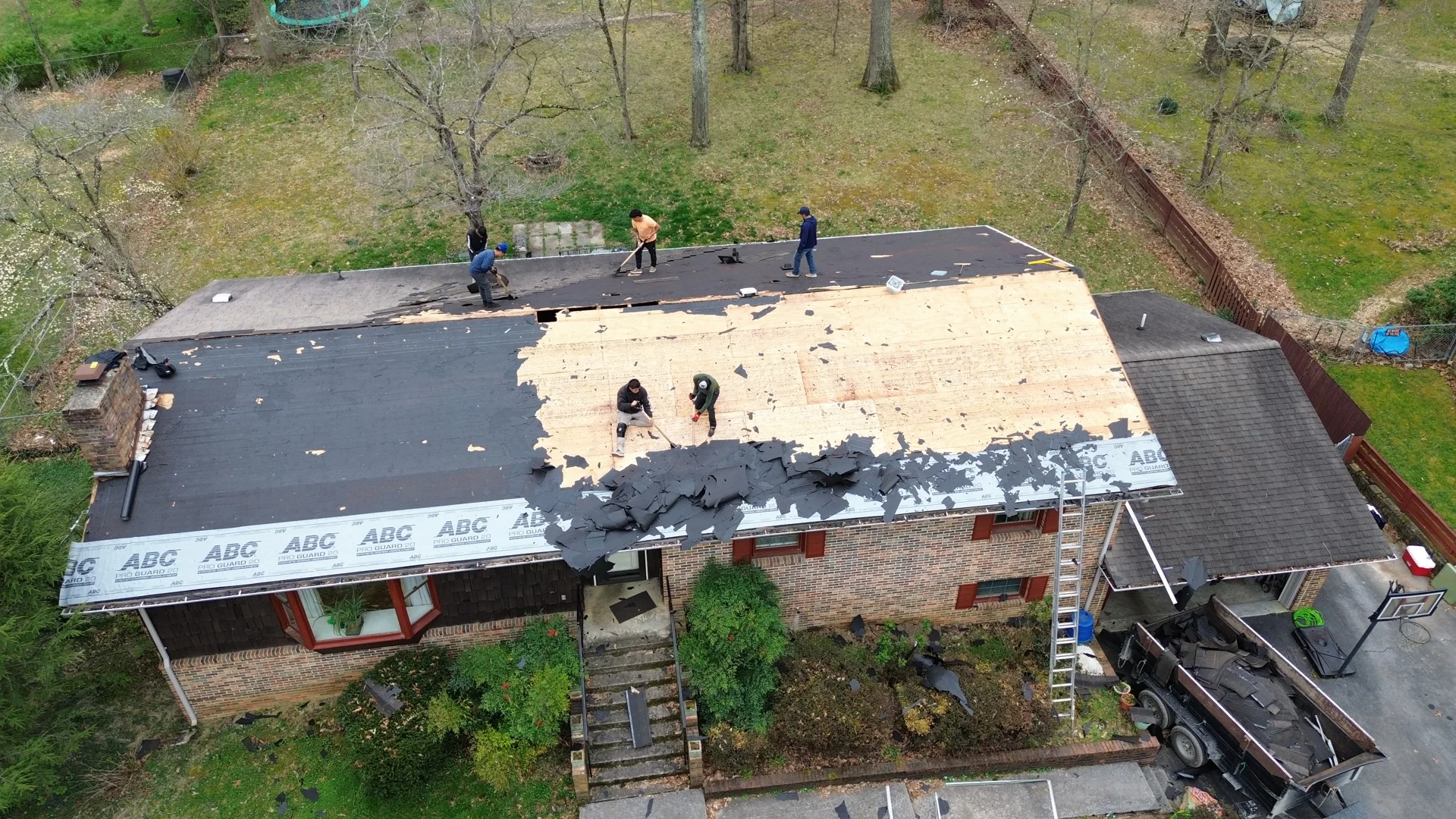 Roofing project photograph