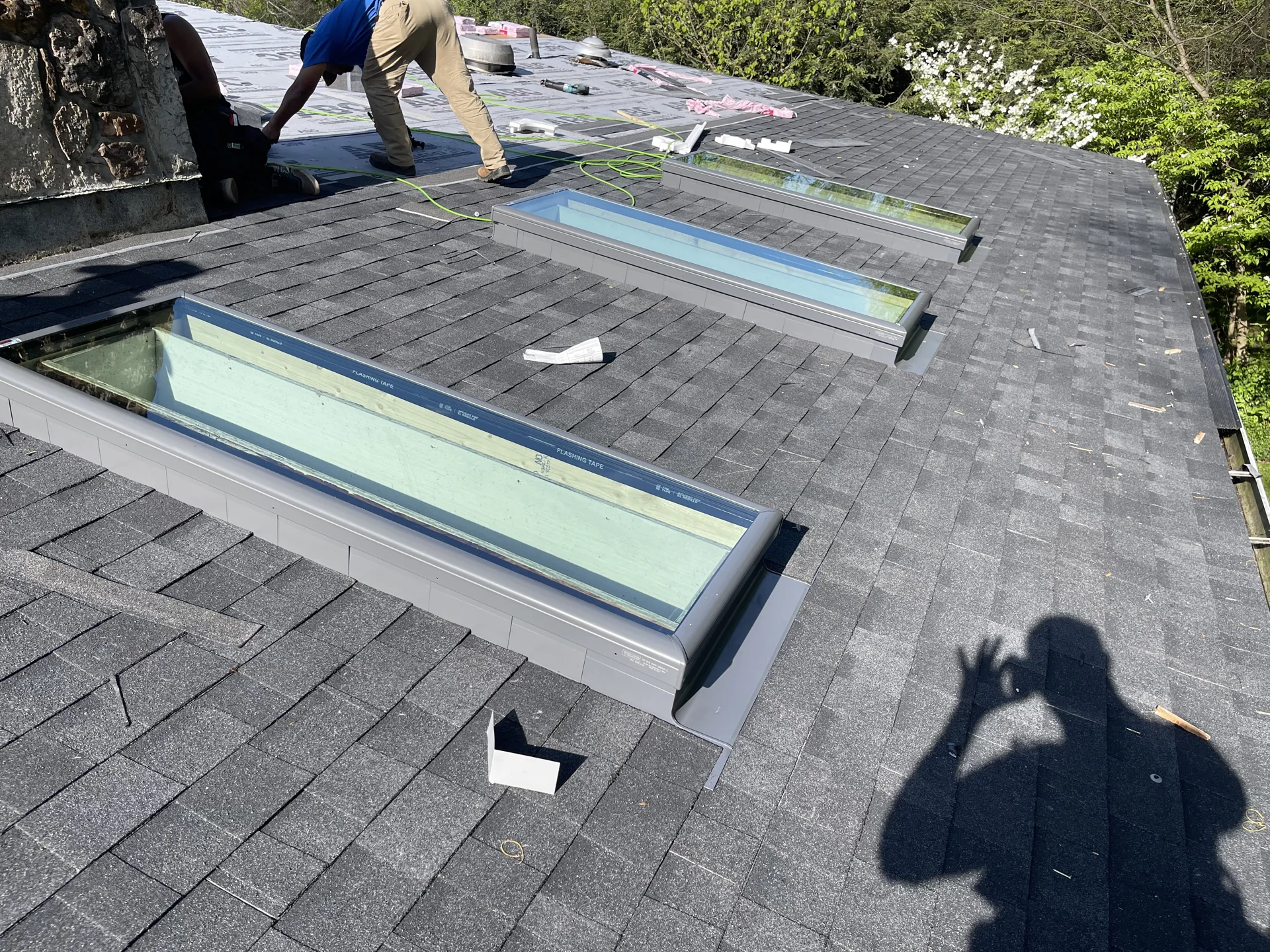 Roofing project photograph
